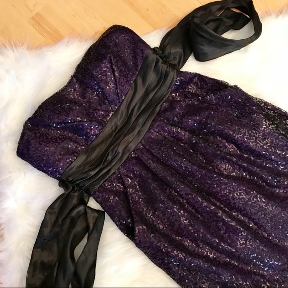 Speechless strapless sequined dress purple size 9 Taylor Swift Eras Tour - Picture 2 of 8